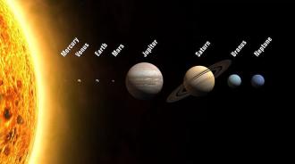 Illustration of the Solar System.